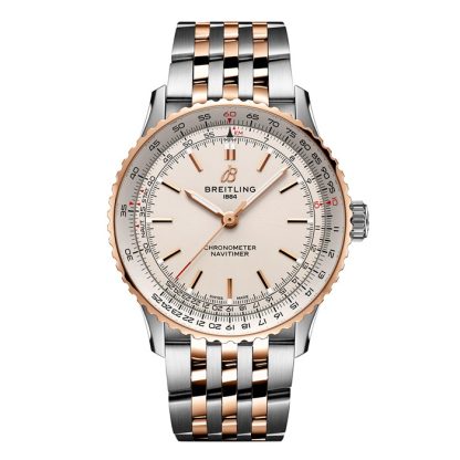 Breitling Navitimer Automatic 41mm Mens Watch Silver Stainless Steel And 18k Red Gold U17329F41G1U1