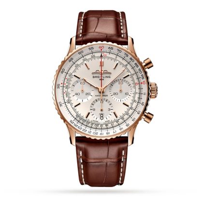 Breitling Navitimer B01 Chronograph 41 18k Red Gold Watch RB0139211G1P1