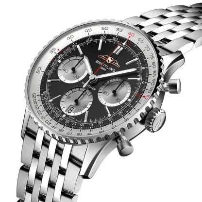 Breitling Navitimer B01 Chronograph 41mm Mens Watch Black Stainless Steel AB0139211B1A1 - Image 2