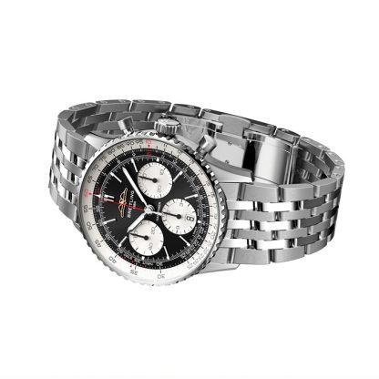 Breitling Navitimer B01 Chronograph 41mm Mens Watch Black Stainless Steel AB0139211B1A1 - Image 3