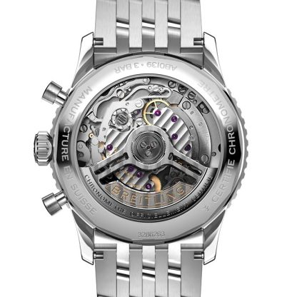 Breitling Navitimer B01 Chronograph 41mm Mens Watch Black Stainless Steel AB0139211B1A1 - Image 4