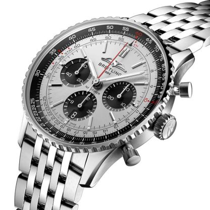 Breitling Navitimer B01 Chronograph 43 Silver Watch AB0138241G1A1 - Image 2