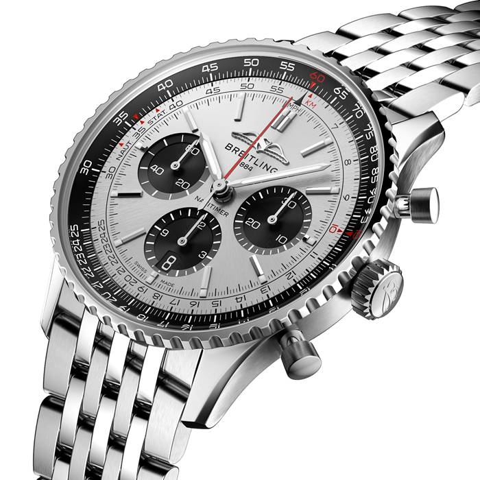 Breitling Navitimer B01 Chronograph 43 Silver Watch AB0138241G1A1 - Image 2