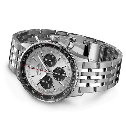 Breitling Navitimer B01 Chronograph 43 Silver Watch AB0138241G1A1 - Image 3