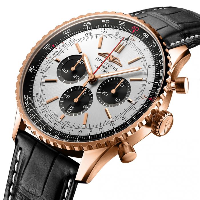 Breitling Navitimer B01 Chronograph 46 18k Red Gold Watch RB0137241G1P1 - Image 3