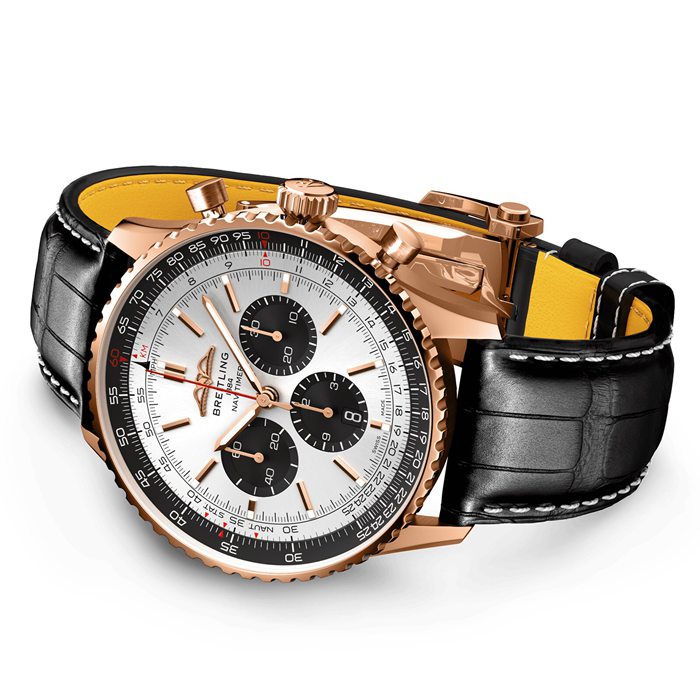Breitling Navitimer B01 Chronograph 46 18k Red Gold Watch RB0137241G1P1 - Image 4