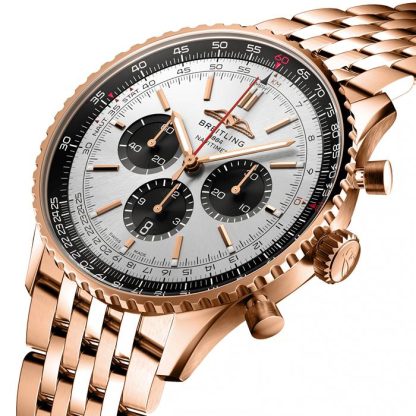 Breitling Navitimer B01 Chronograph 46 18k Red Gold Watch RB0137241G1R1 - Image 2