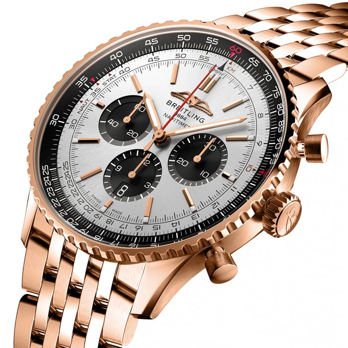 Breitling Navitimer B01 Chronograph 46 18k Red Gold Watch RB0137241G1R1 - Image 2