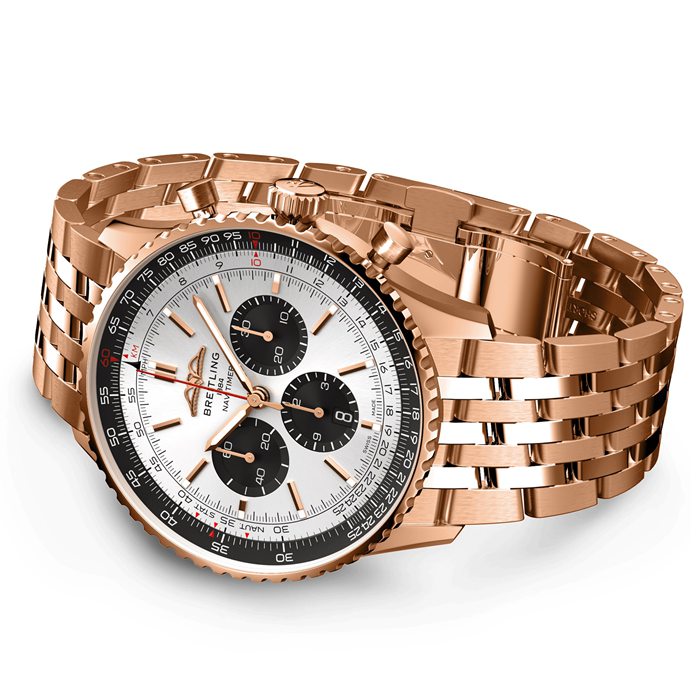 Breitling Navitimer B01 Chronograph 46 18k Red Gold Watch RB0137241G1R1 - Image 3