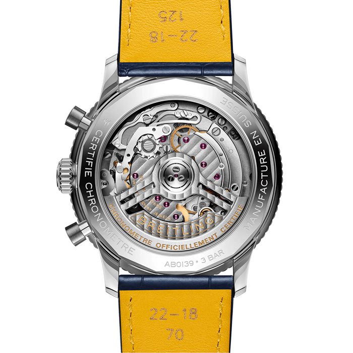 Breitling Navitimer Chronograph 41mm Mens Watch White Eyed Blue Dial AB0139631C1P1 - Image 4