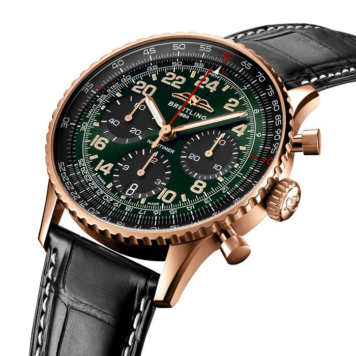 Breitling Navitimer Cosmanaute 41mm Limited Edition Mens Watch Green RB12302A1L1P1 - Image 2