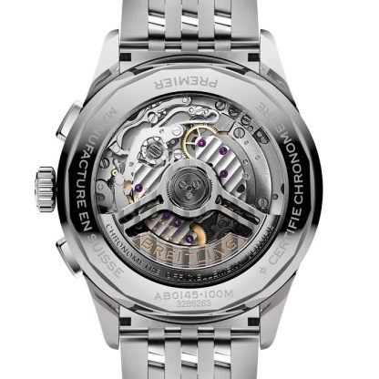 Breitling Premier B01 Chronograph 42mm Mens Watch Blue Stainless Steel AB0145171C1A1 - Image 2