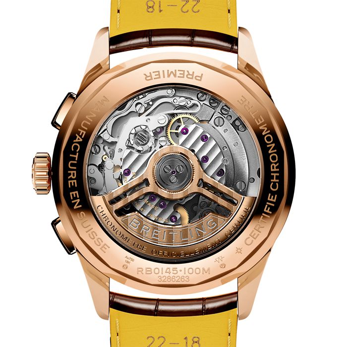 Breitling Premier B01 Chronograph 42mm Mens Watch Cream RB0145371G1P1 - Image 2