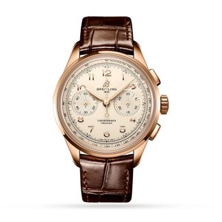 Breitling Premier B09 Chronograph 40 18k Red Gold Watch RB0930371G1P1