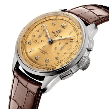 Breitling Premier B09 Chronograph 40mm Mens Watch Champagne AB0930F51H1P1 - Image 2