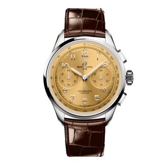 Breitling Premier B09 Chronograph 40mm Mens Watch Champagne AB0930F51H1P1