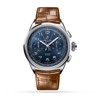 Breitling Premier B15 Duograph 42 Leather Strap Watch AB1510171C1P1
