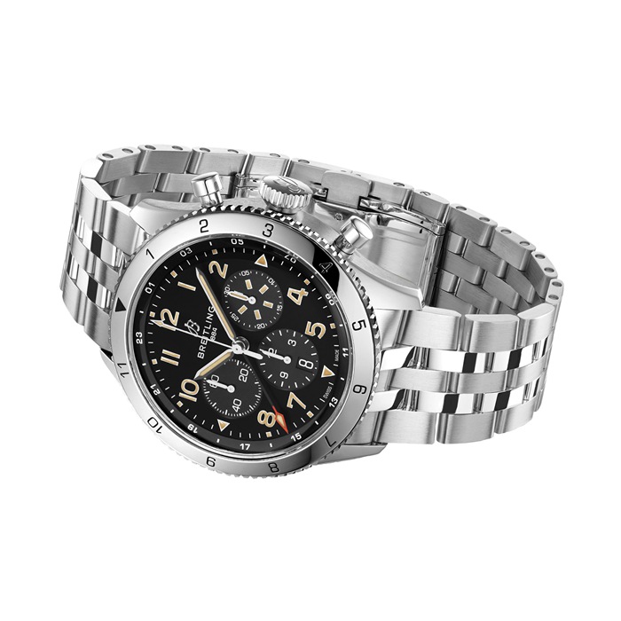 Breitling Super AVI B04 Chronograph GMT 46 P-51 Mustang Watch AB04453A1B1A1 - Image 3