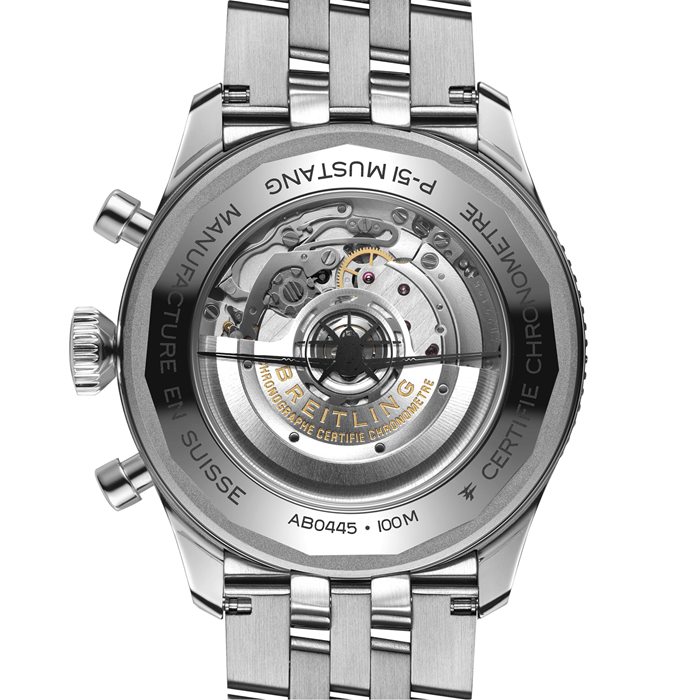 Breitling Super AVI B04 Chronograph GMT 46 P-51 Mustang Watch AB04453A1B1A1 - Image 4