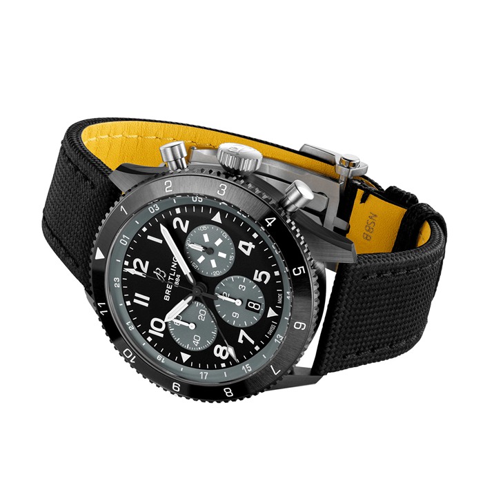 Breitling Super AVI B04 Chronograph GMT Mosquito Night Fighter 46mm Mens Watch Black SB04451A1B1X1 - Image 3