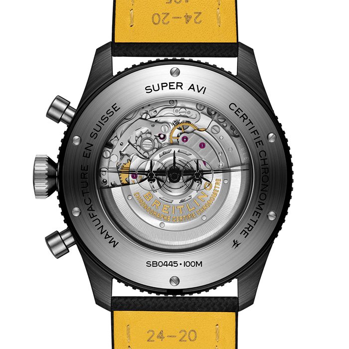 Breitling Super AVI B04 Chronograph GMT Mosquito Night Fighter 46mm Mens Watch Black SB04451A1B1X1 - Image 4