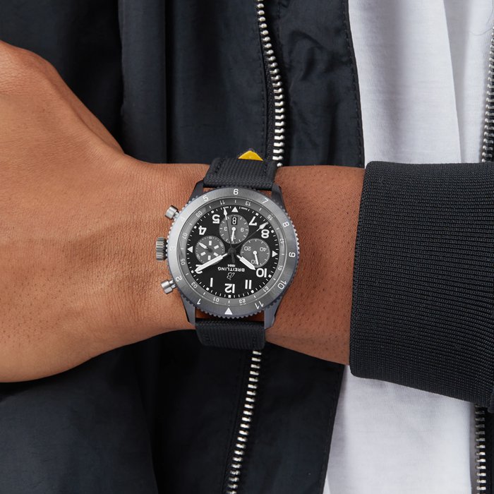 Breitling Super AVI B04 Chronograph GMT Mosquito Night Fighter 46mm Mens Watch Black SB04451A1B1X1 - Image 5
