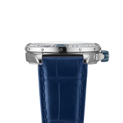 Breitling Super Chronomat Automatic 38 Blue Leather Strap Watch A17356531C1P1 - Image 4