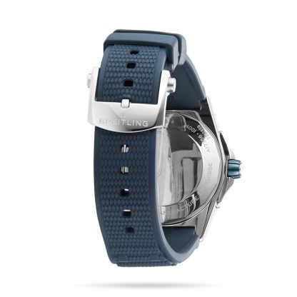 Breitling Super Chronomat Automatic 38 Blue Rubber Strap Watch A17356531C1S1 - Image 4