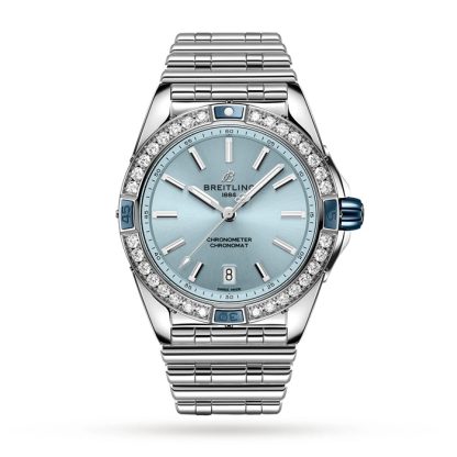 Breitling Super Chronomat Automatic 38 Blue Stainless Steel Bracelet Watch A17356531C1A1