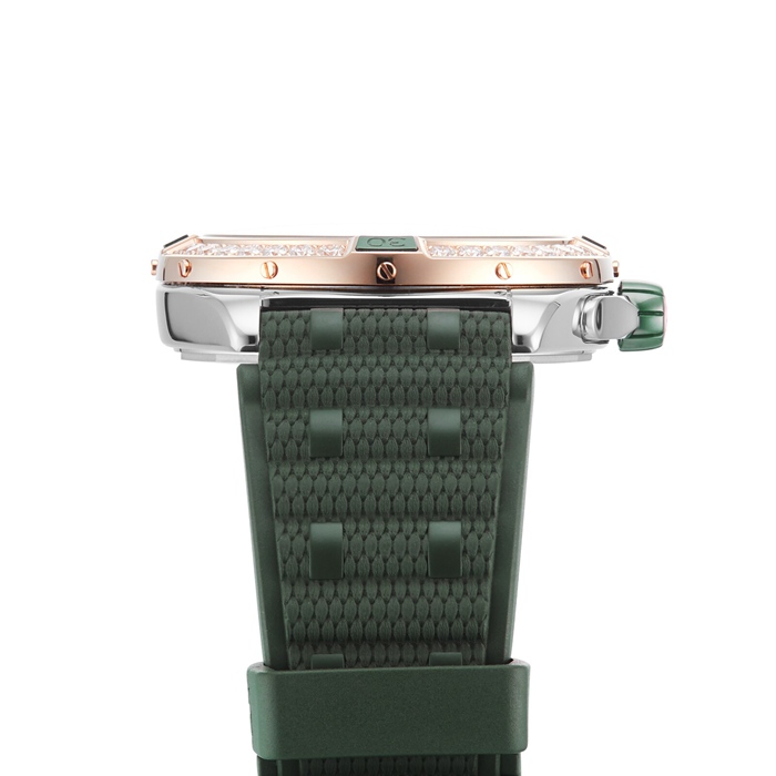 Breitling Super Chronomat Automatic 38 Green Stainless Steel & 18ct Rose Gold Rubber Strap Watch U17356531L1S1 - Image 5