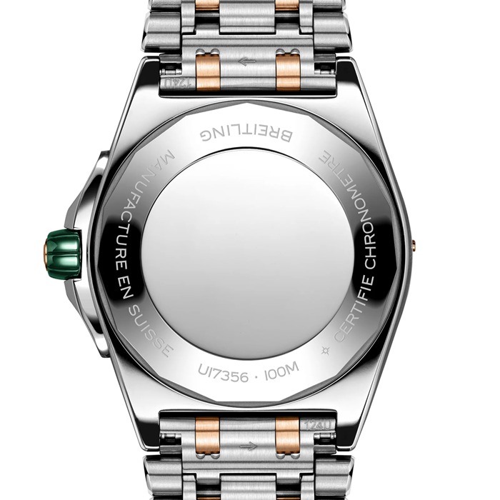 Breitling Super Chronomat Automatic 38 Green Stainless Steel & 18ct Rose Gold Watch U17356531L1U1 - Image 2