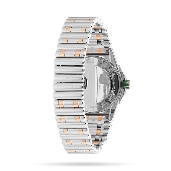 Breitling Super Chronomat Automatic 38 Green Stainless Steel & 18ct Rose Gold Watch U17356531L1U1 - Image 4