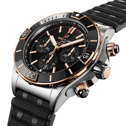 Breitling Super Chronomat B01 44 Stainless Steel & 18k Red Gold Watch UB0136251B1S1 - Image 2