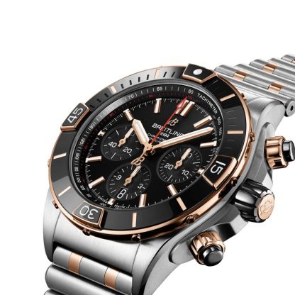 Breitling Super Chronomat B01 44 Stainless Steel & 18k Red Gold Watch UB0136251B1U1 - Image 2