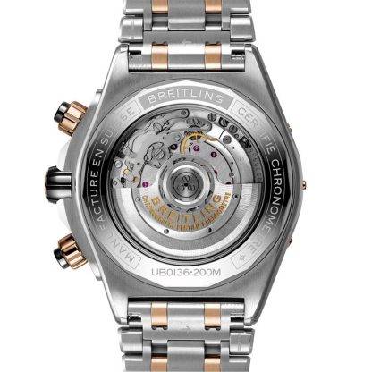 Breitling Super Chronomat B01 44 Stainless Steel & 18k Red Gold Watch UB0136251B1U1 - Image 4