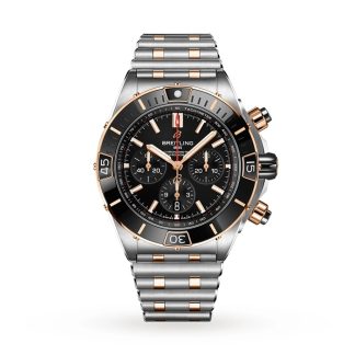 Breitling Super Chronomat B01 44 Stainless Steel & 18k Red Gold Watch UB0136251B1U1
