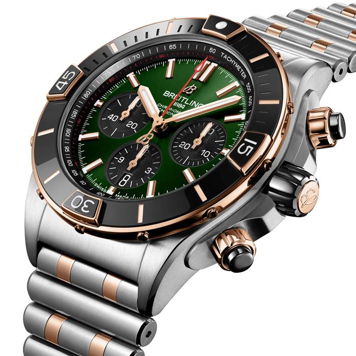 Breitling Super Chronomat B01 44 Stainless Steel & 18k Red Gold Watch UB0136251L1U1 - Image 2