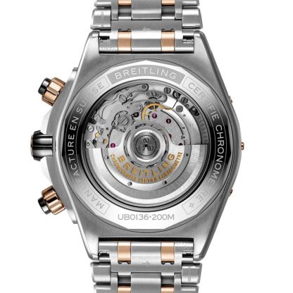 Breitling Super Chronomat B01 44 Stainless Steel & 18k Red Gold Watch UB0136251L1U1 - Image 4