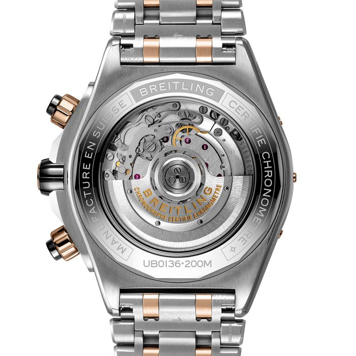 Breitling Super Chronomat B01 44 Stainless Steel & 18k Red Gold Watch UB0136251L1U1 - Image 4