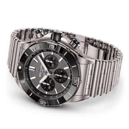 Breitling Super Chronomat B01 44mm Mens Watch Grey Titanium EB0136251M1E1 - Image 4