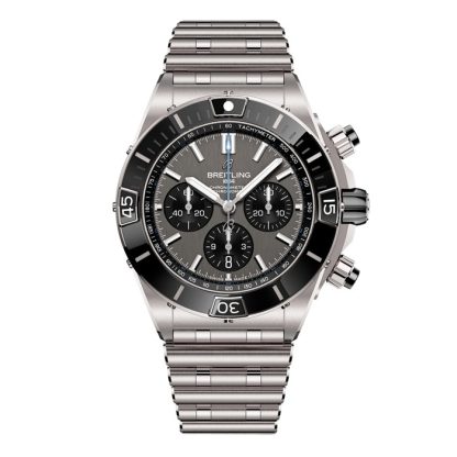 Breitling Super Chronomat B01 44mm Mens Watch Grey Titanium EB0136251M1E1