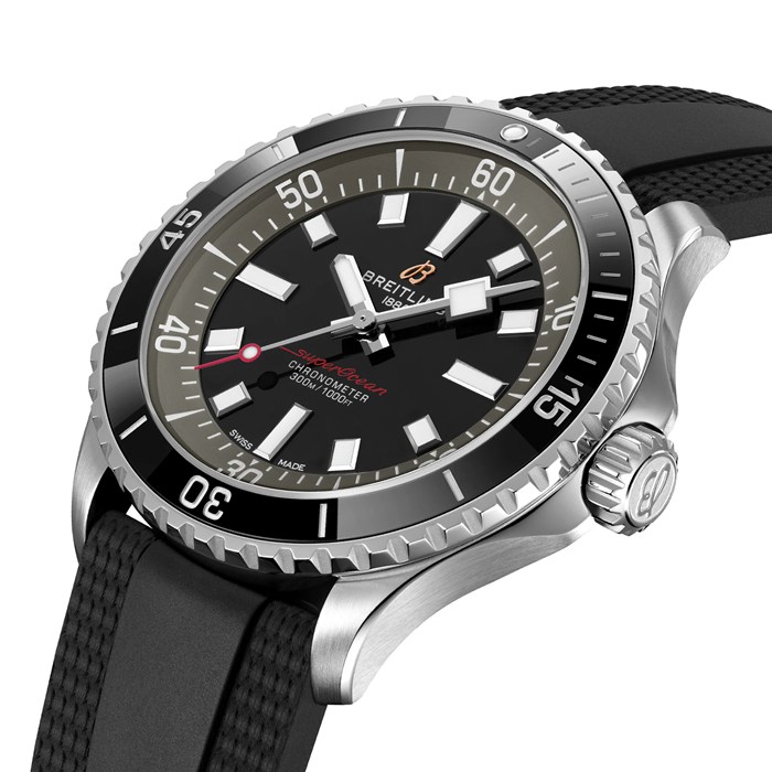 Breitling Superocean 42mm UK Edition Mens Watch Grey Rubber A173757A1B1S1 - Image 2