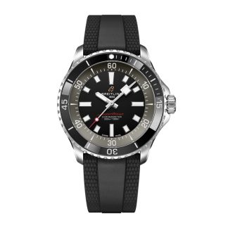 Breitling Superocean 42mm UK Edition Mens Watch Grey Rubber A173757A1B1S1