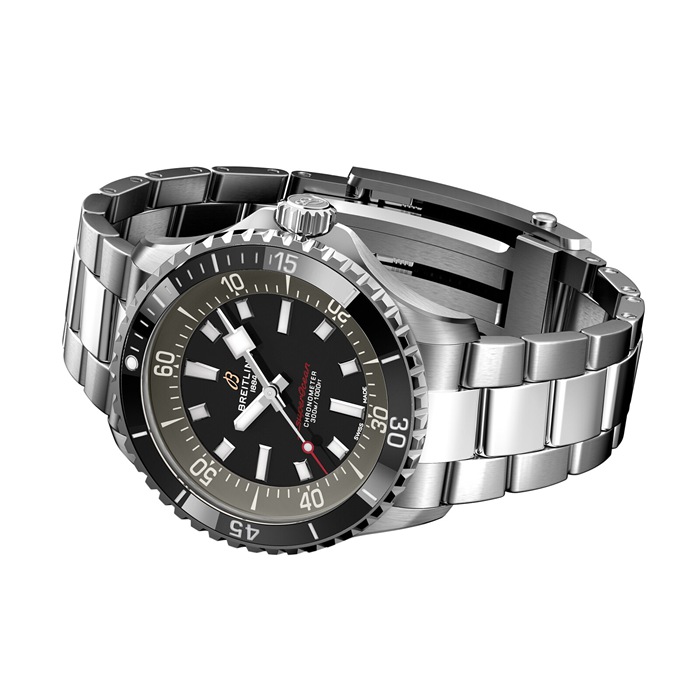Breitling Superocean 42mm UK Edition Mens Watch Grey Stainless Steel A173757A1B1A1 - Image 3