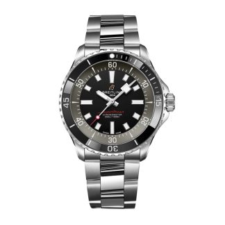 Breitling Superocean 42mm UK Edition Mens Watch Grey Stainless Steel A173757A1B1A1