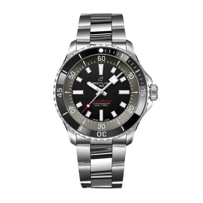 Breitling Superocean 42mm UK Edition Mens Watch Grey Stainless Steel A173757A1B1A1