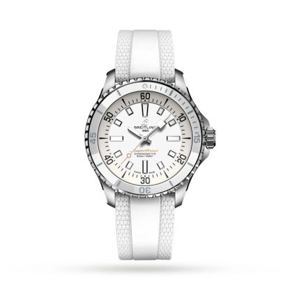 Breitling Superocean Automatic 36 Stainless Steel Rubber Strap Watch A17377211A1S1