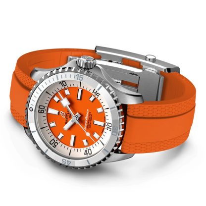 Breitling Superocean Automatic 36 Stainless Steel Rubber Strap Watch A17377211O1S1 - Image 4