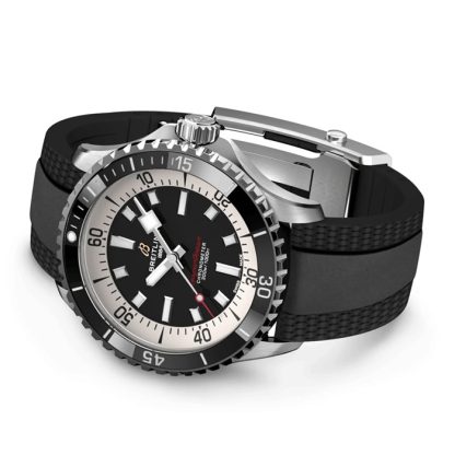 Breitling Superocean Automatic 42 Stainless Steel Rubber Strap Watch A17375211B1S1 - Image 4