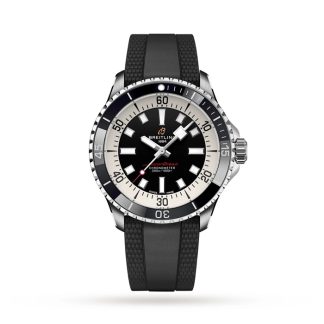 Breitling Superocean Automatic 42 Stainless Steel Rubber Strap Watch A17375211B1S1